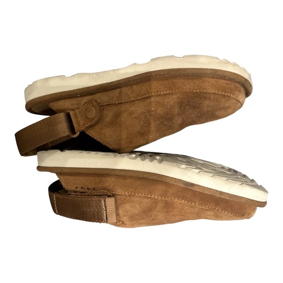 UGG Goldenstar Suede Clogs in Chestnut Brown Size 6 kid’s - Picture 10 of 12